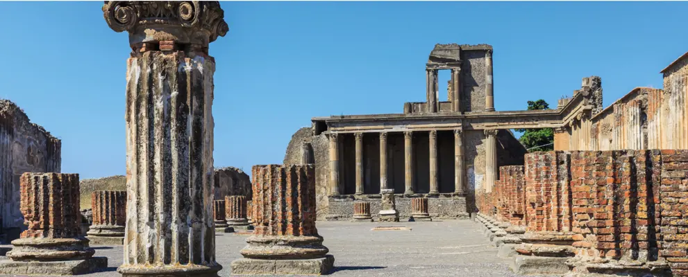 The Forum at the ancient Roman city of Pompeii