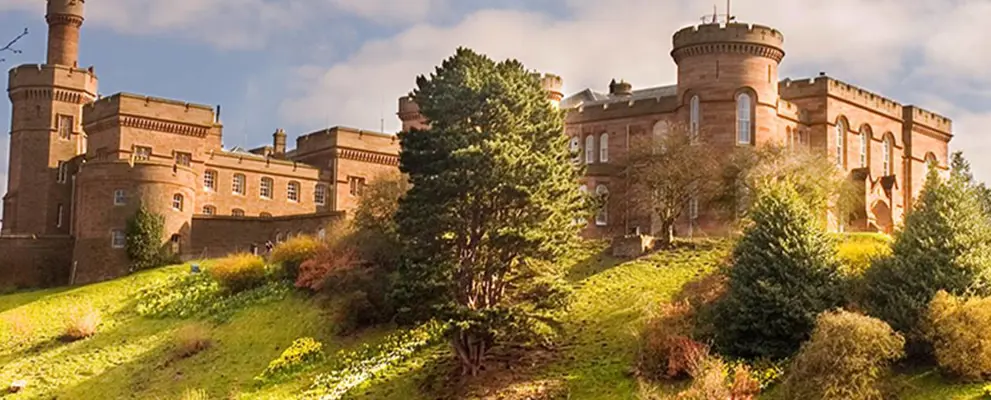 Small castle building, England, UK