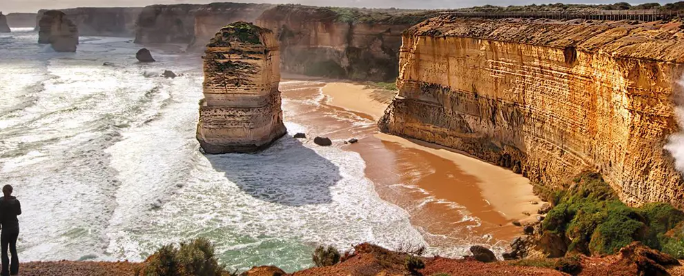 Waves crashing against the shore- Australia
