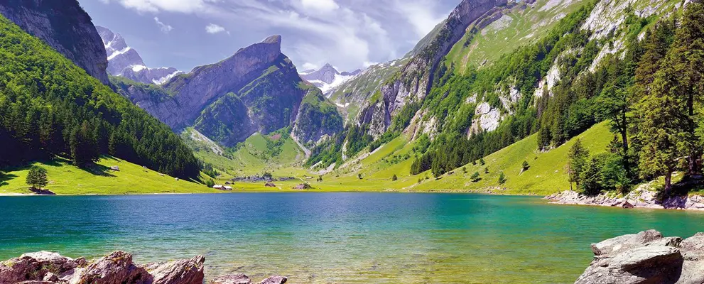 Seealpsee Lake in Switzerland