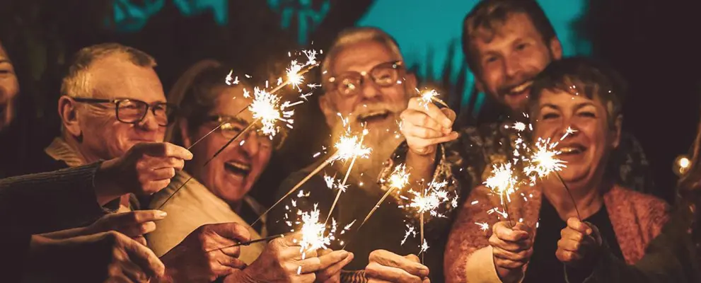 Singles group festive holiday