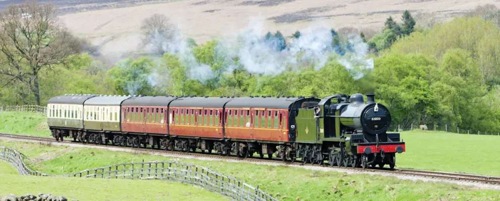 North Yorkshire steam railway train