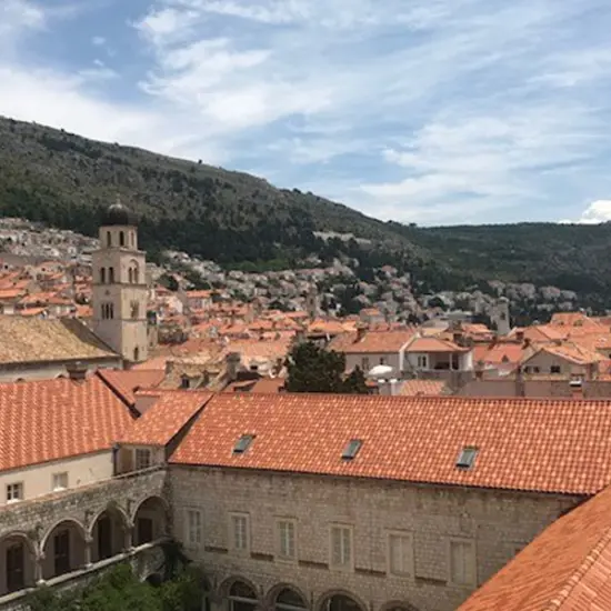 A Postcard From Croatia Monastery