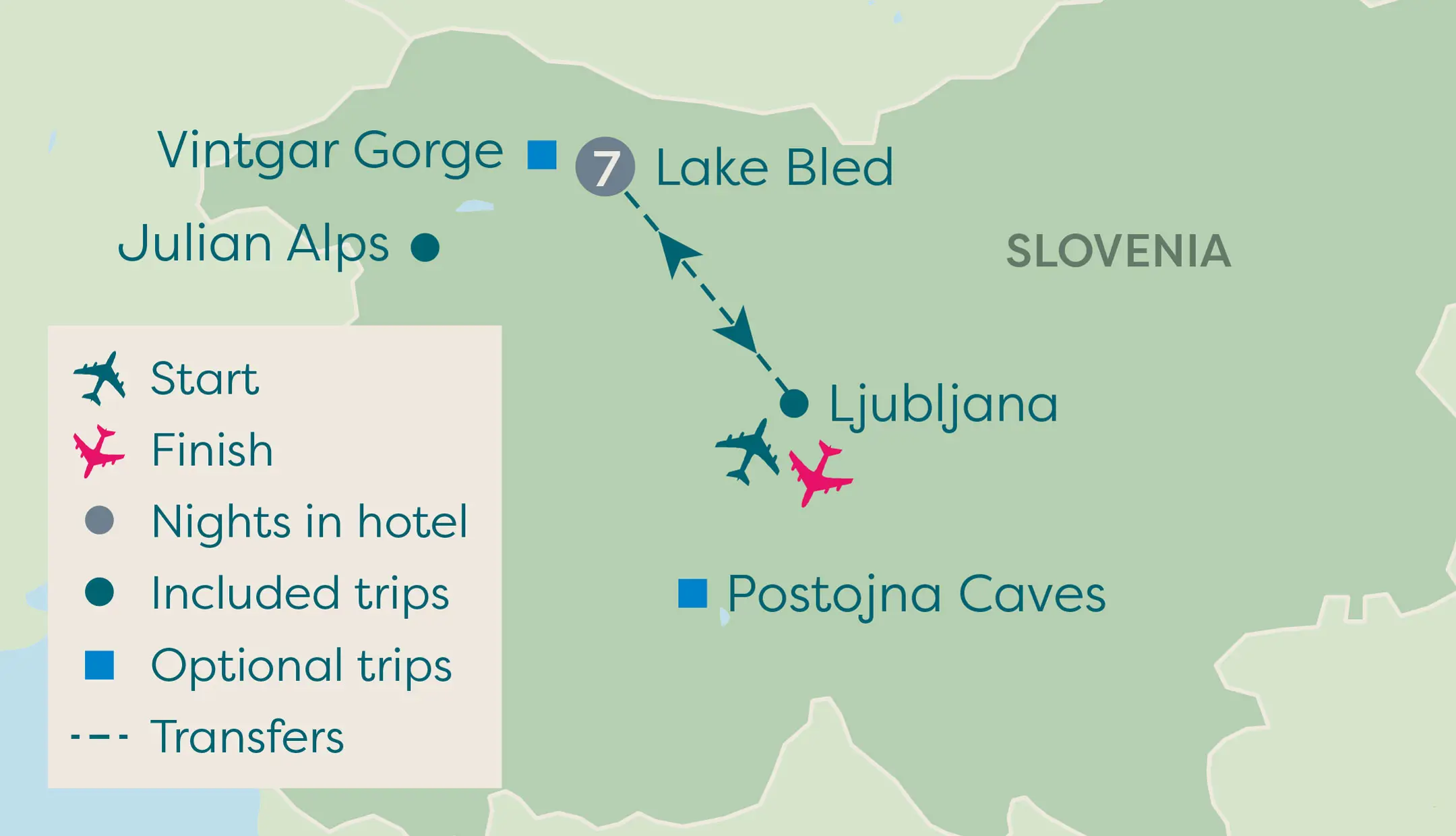 slovenia lake map