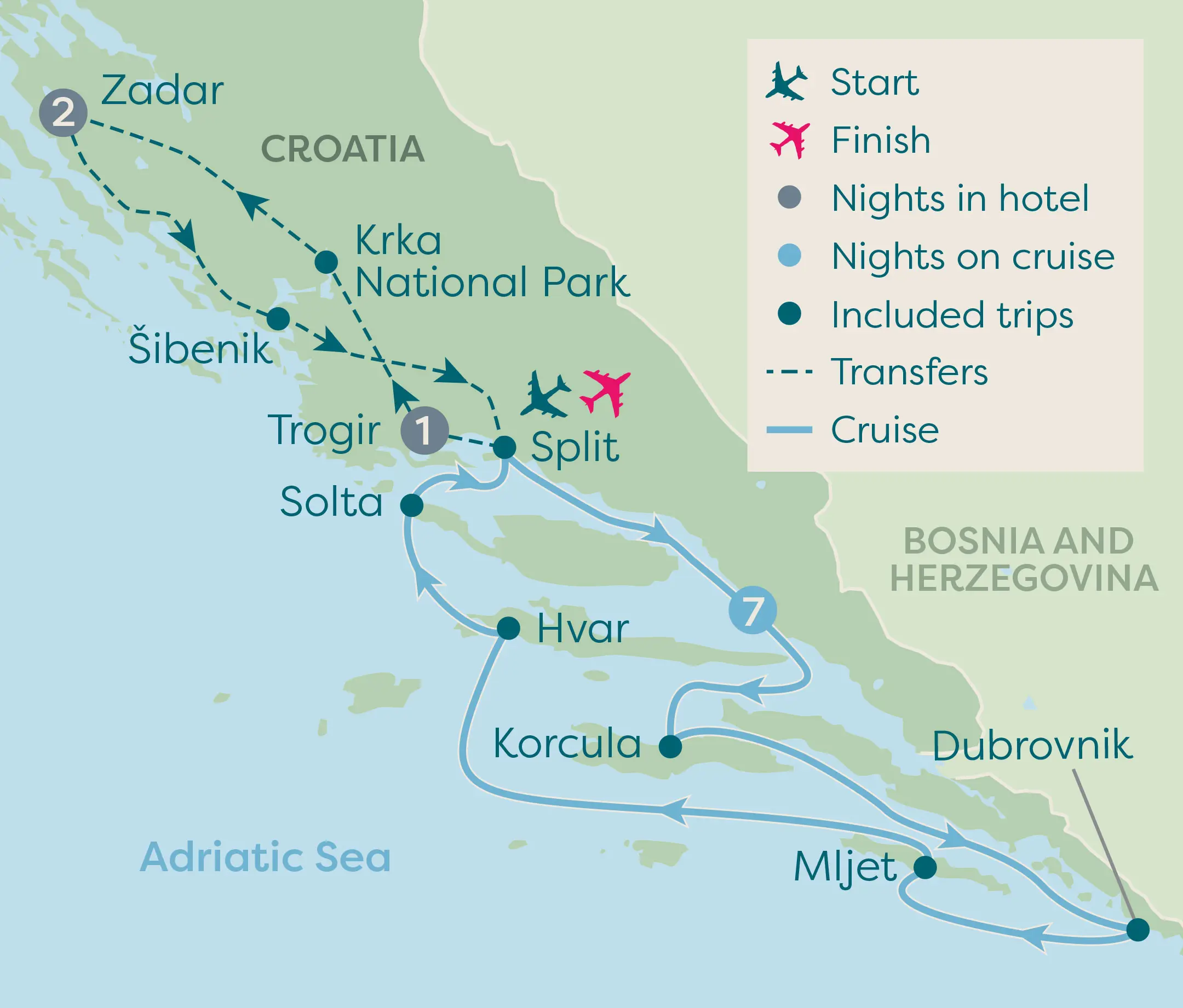 Croatia holiday  Map